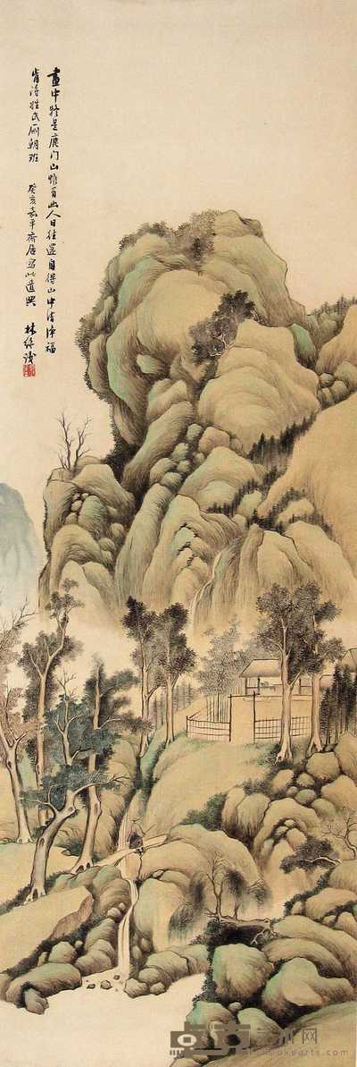 林琴南 癸亥(1923年)作 山水 立轴 158×54cm